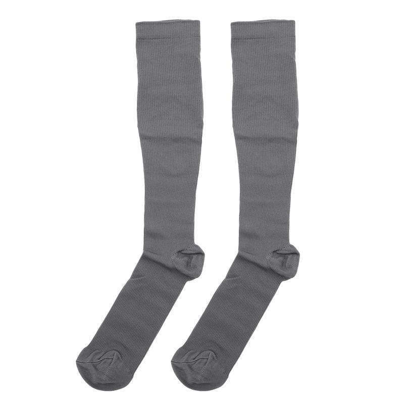 Compression Stockings Blood Circulation Promotion Slimming Compression Socks Anti-Fatigue Comfortable Solid Color Socks 1pair One Size