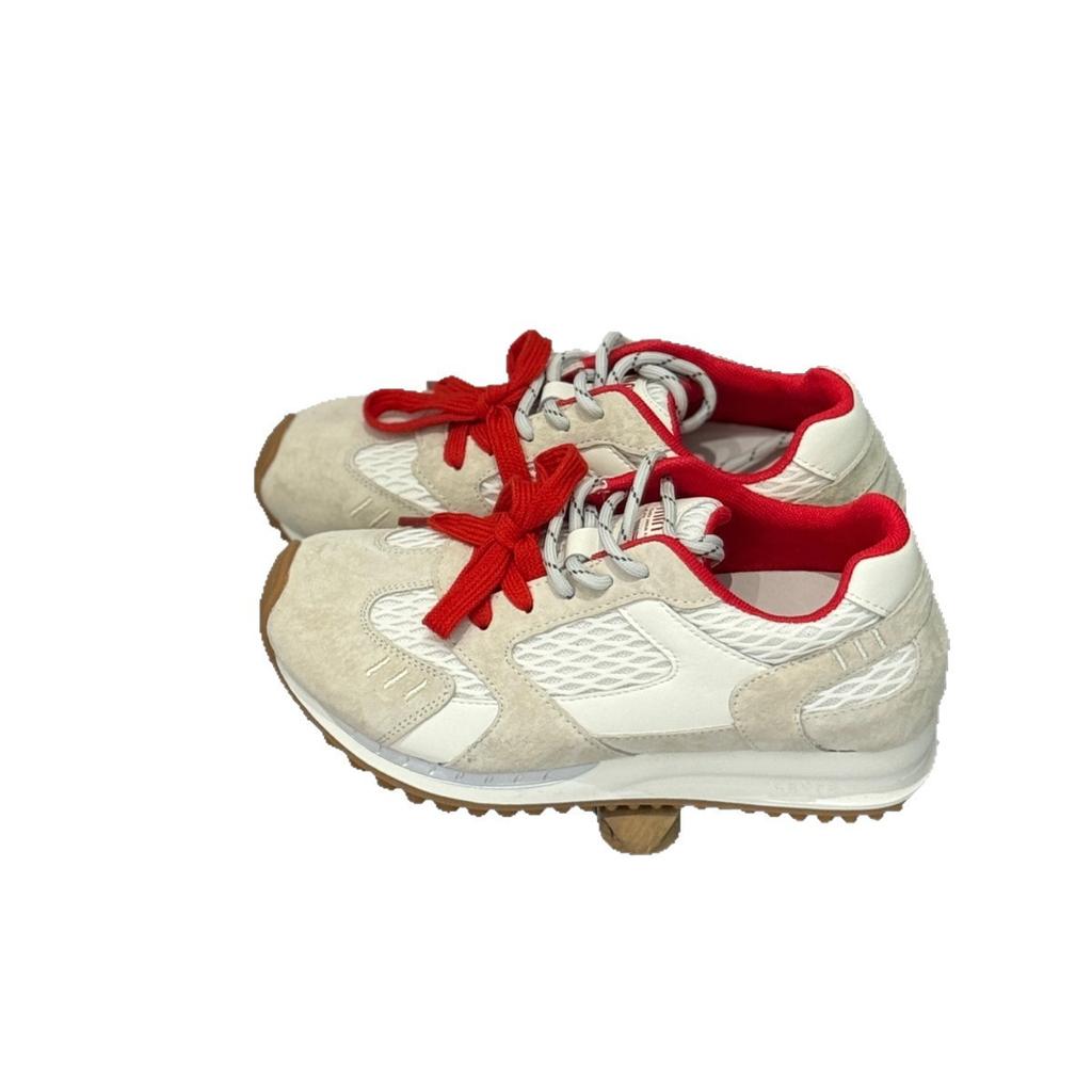 Breathable retro mesh Forrest Gump training shoes women's 2025 new thick-soled inner height increase versatile casual sports running shoes