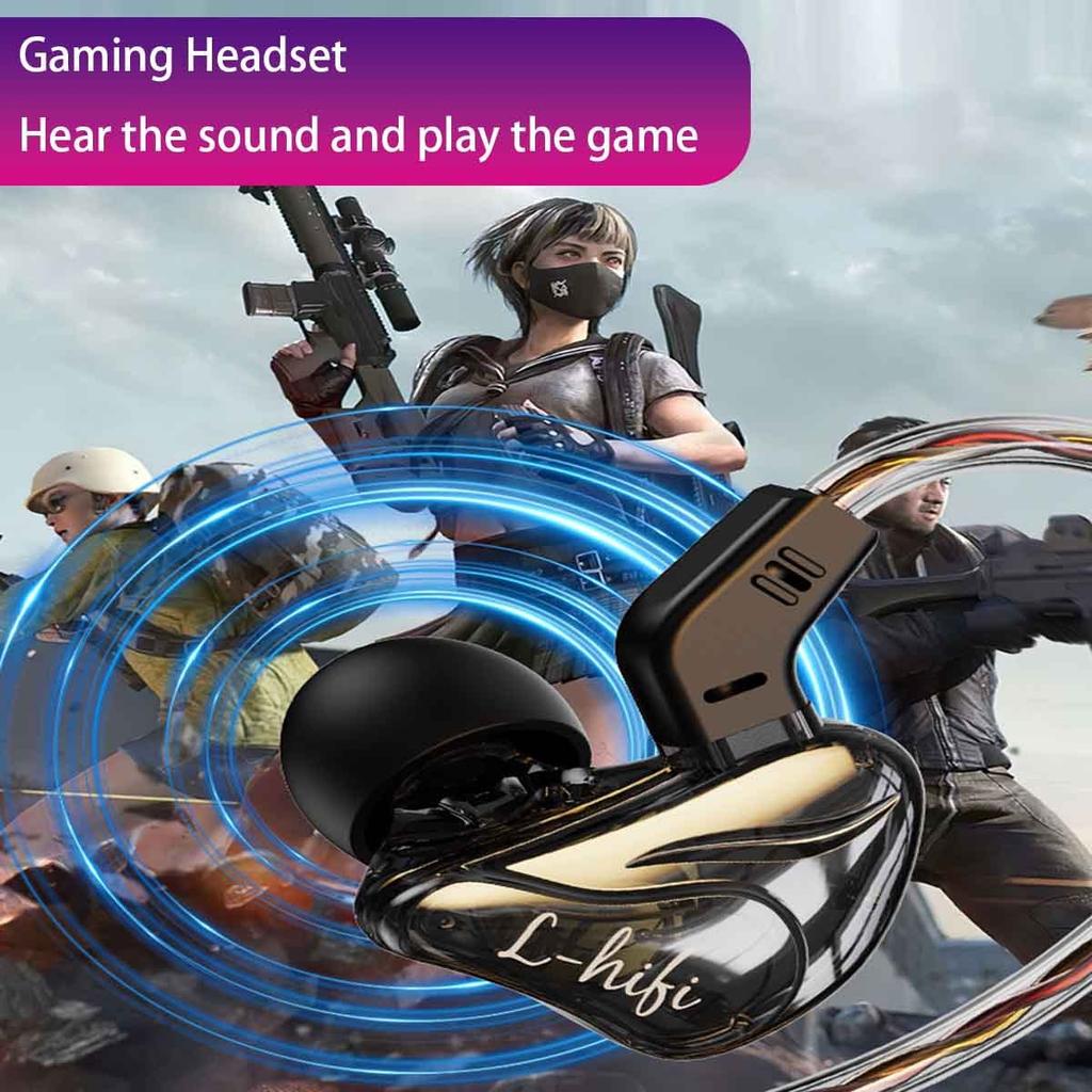 HiFi Sounds Type C 3.5mm Wired Earphones In Ear Monitor Earbuds Noise Reduction Headphones Gamer Headsets for Samsung OPPO VIVO Xiaomi Huawei