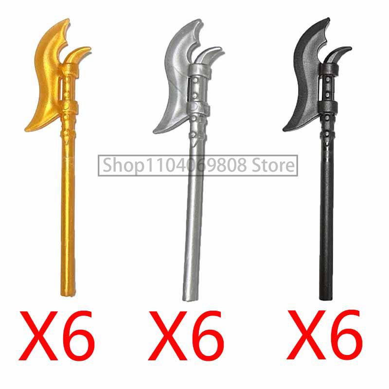 MOC Military Building Blocks Medieval Soldiers Knight Figures Weapons Accessories Witc Hat Helmet Shield Spear DIY Brick Toy T10