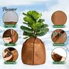 Reusable Winter Garden Fabric Flower Pot Insulation Cover, Planter Wrap with Drawstring, Oxford Anti Freeze Protection for Saplings Frost Outdoor