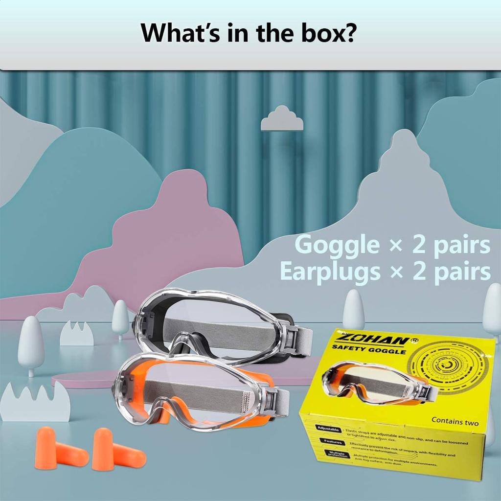 PROHEAR Safety Dust Proof Eye Protection Electronic Shooting Anti-fog Available Material PC
