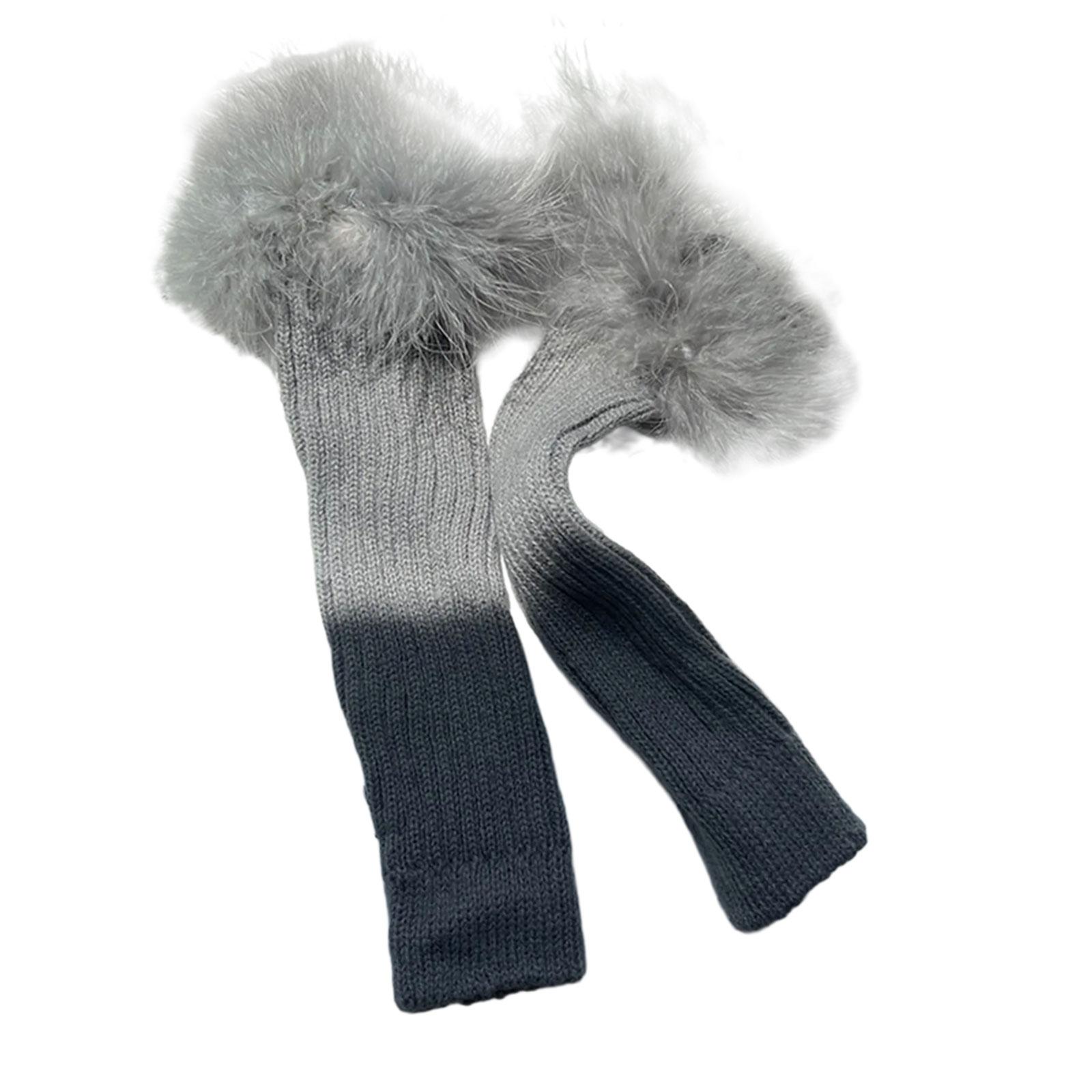 

Девочки Перчатки Митенки Перчатки Перо Для Хэллоуина Перчатки без пальцев Митенки Рукав Зима для Подростков серый