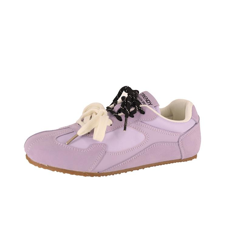 Leather retro flat-bottomed German training shoes women's spring and summer 2025 new casual breathable Forrest Gump shoes versatile and popular wom