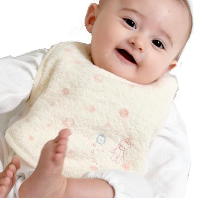 Bavoir Kontex Mules Imabari en coton bio doux, cadeau bébé <32464-002>, (Rose)