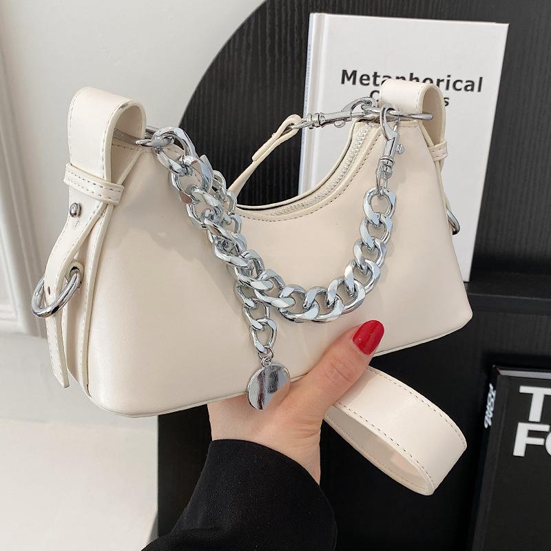 High-end small bag women's 2025 new model, popular texture this year, niche single shoulder armpit bag, fashionable messenger bag