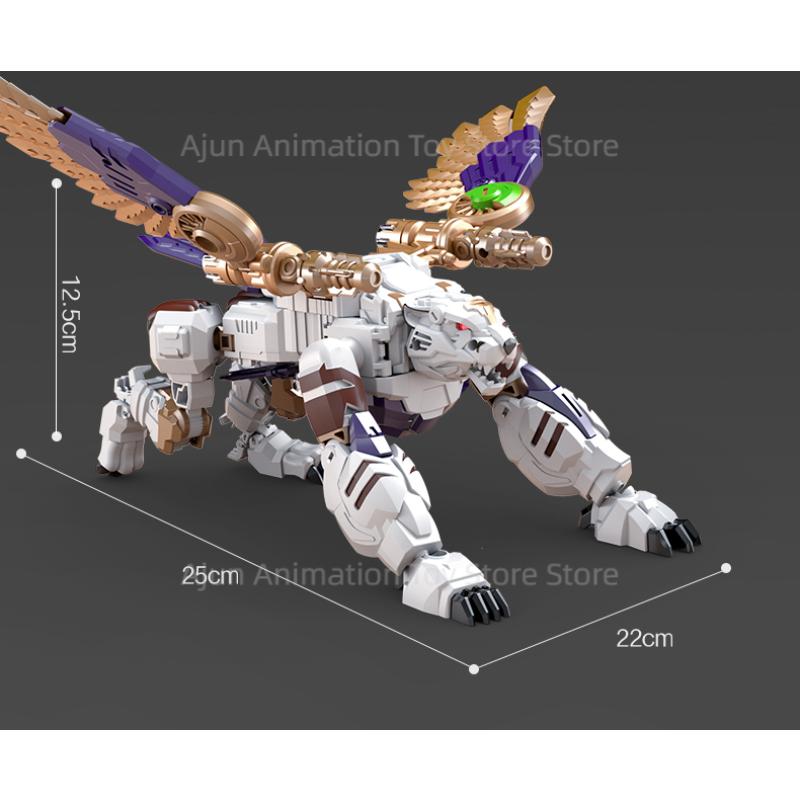 Transformation Toys Super Warrior Tyrannosaurus Tiger Eagle Robot Overlord Movable Model Toys