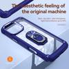 For iPhone 16 Pro Max Case Alloy Lens Frame PC+TPU Kickstand Phone Back Cover