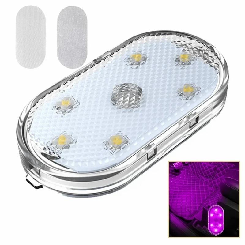 Adjustable Brightness Rechargeable Car Atmosphere LED Light with Touch Operation and Eye Friendly Illumination for Trips
