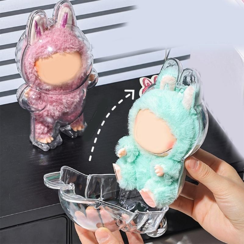 Oversized Transparent Display Case For Anime Standing Figure Doll Scartch Resistant Plastic Doll Protective Holder