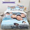 Aitana Custom Name Pattern Bedding,Quilt Set Quilt Cover Pillowcase Home Birthday Gift(1 * duvet cover + 2 * pillowcase, without core)