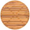 Outdoor Dining Table Round Ø110 X 75 Cm Solid Acacia Wood