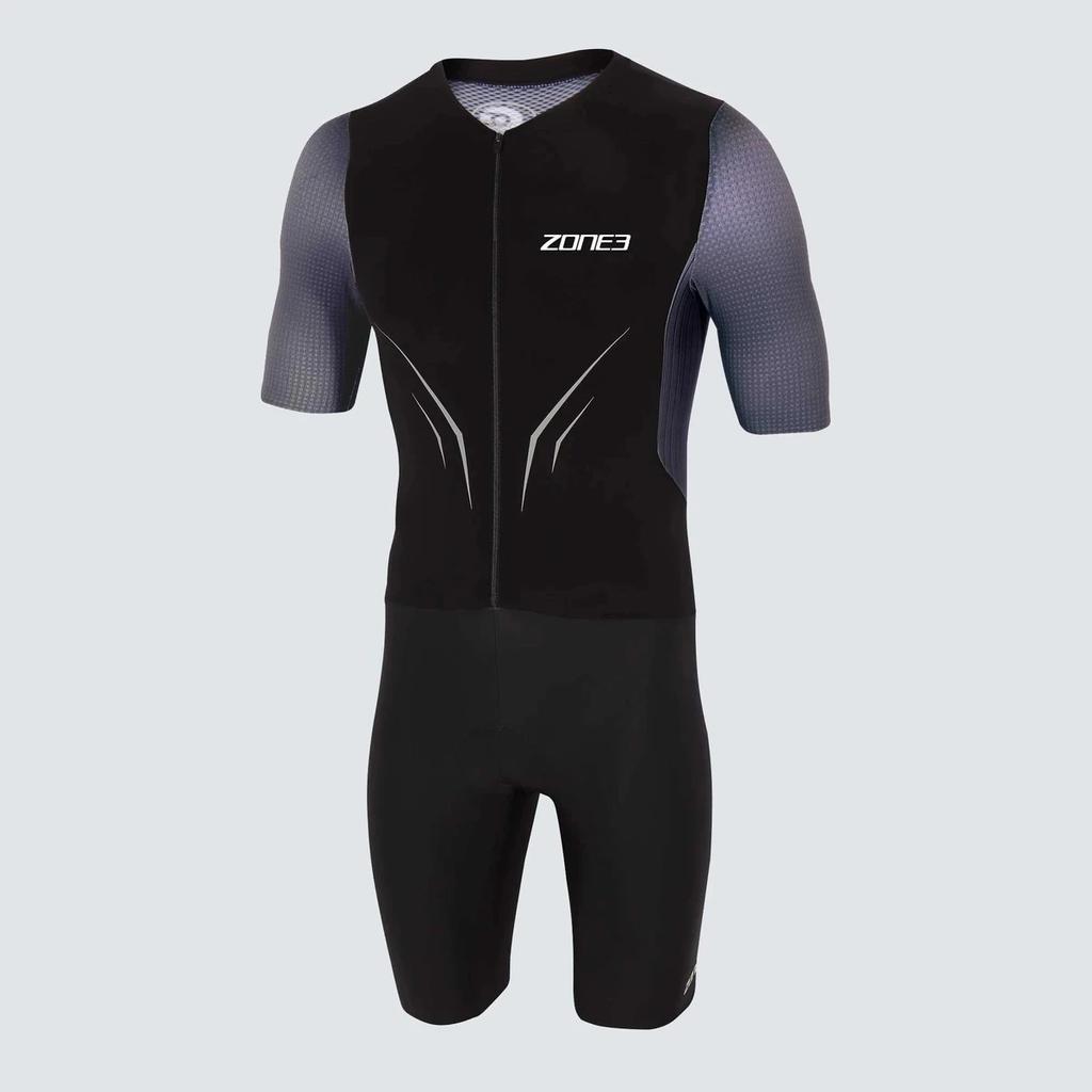 Zone Men Cycling Short Sleeve Swiming Suit Triathlon Bike Racing Tri Suit Maillot Ciclismo Swimming Running Clothing Skinsuit
