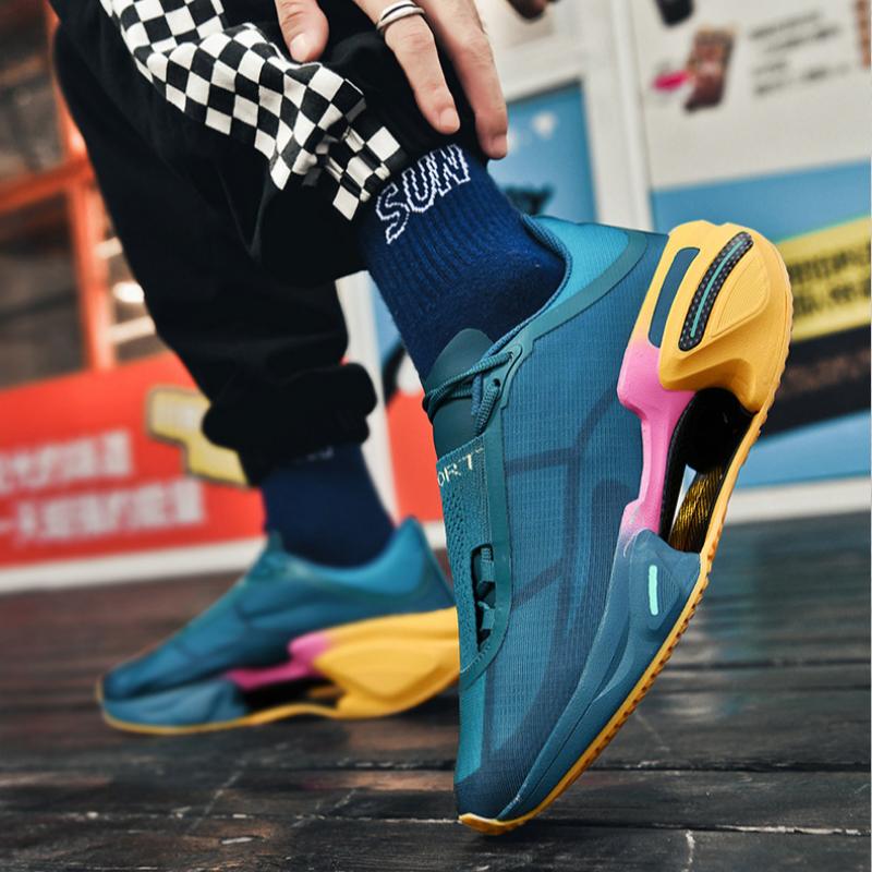 Running Shoes Ultra-light Shock-absorbing Professional Running Shoes Student Men's Breathable Non-slip Sports Shoes