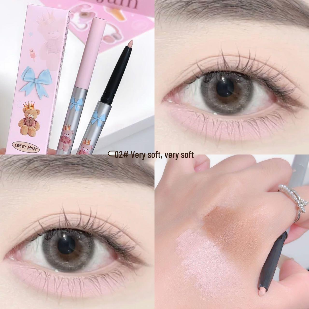 Sweet Mint Dual-Ended Tear Trough Shadow Stick: Silky, Shimmery, Smudge-Resistant, Beginner-Friendly