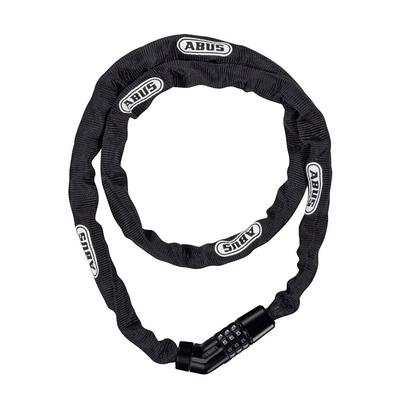 A Trusted German Brand with 100 Years of Offers an 110cm Chain Lock with a Combination Lock for Road In Black ABUS, Experience, Ultra-lightweight,