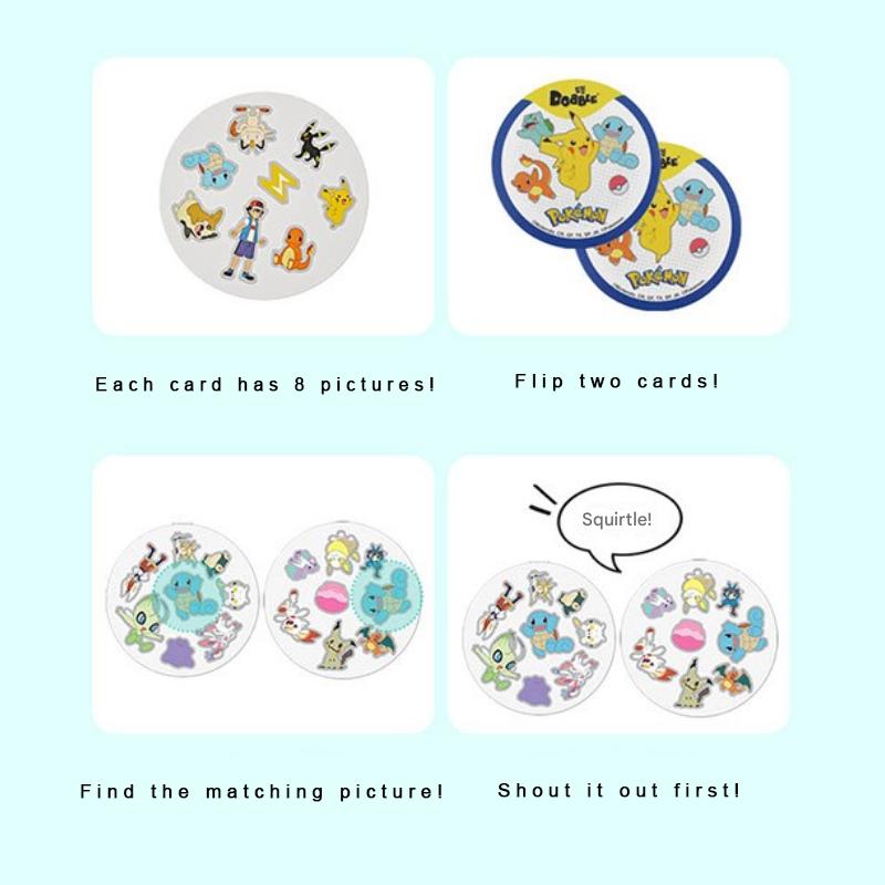 PoKéMoN Dobble Board Game - Super Cute Game for Kids and Adults