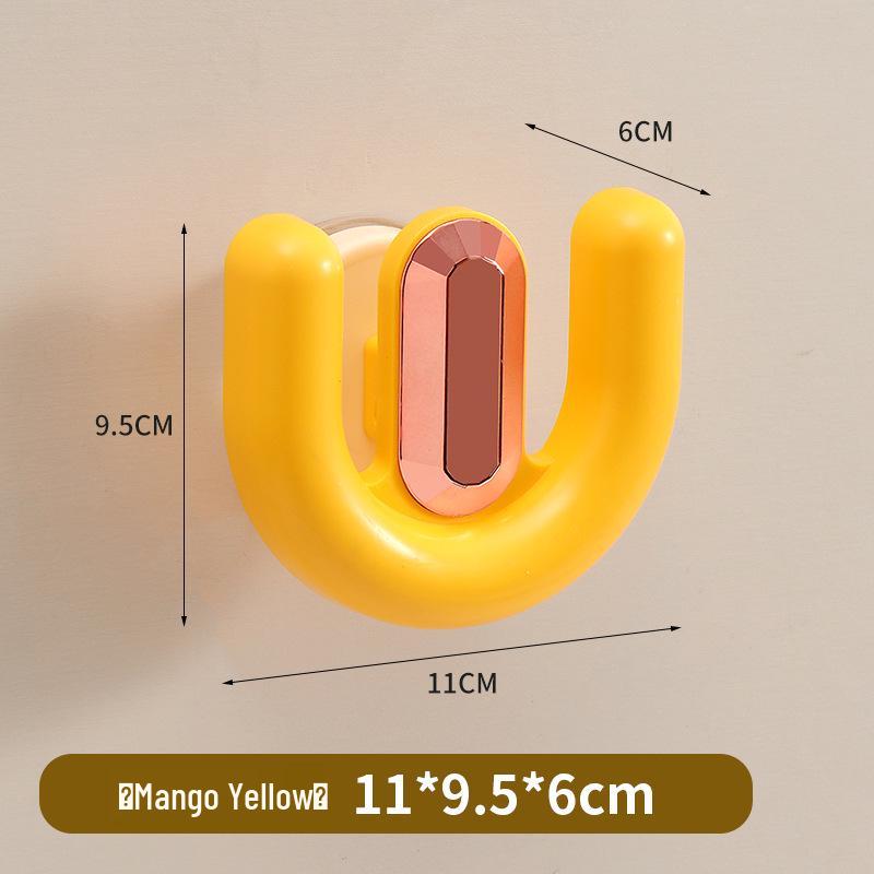 Strong Suction Cup Slipper Rack: Vacuum Press, No-Drill Hook for Bathroom Door, 5KG Load-Bearing.