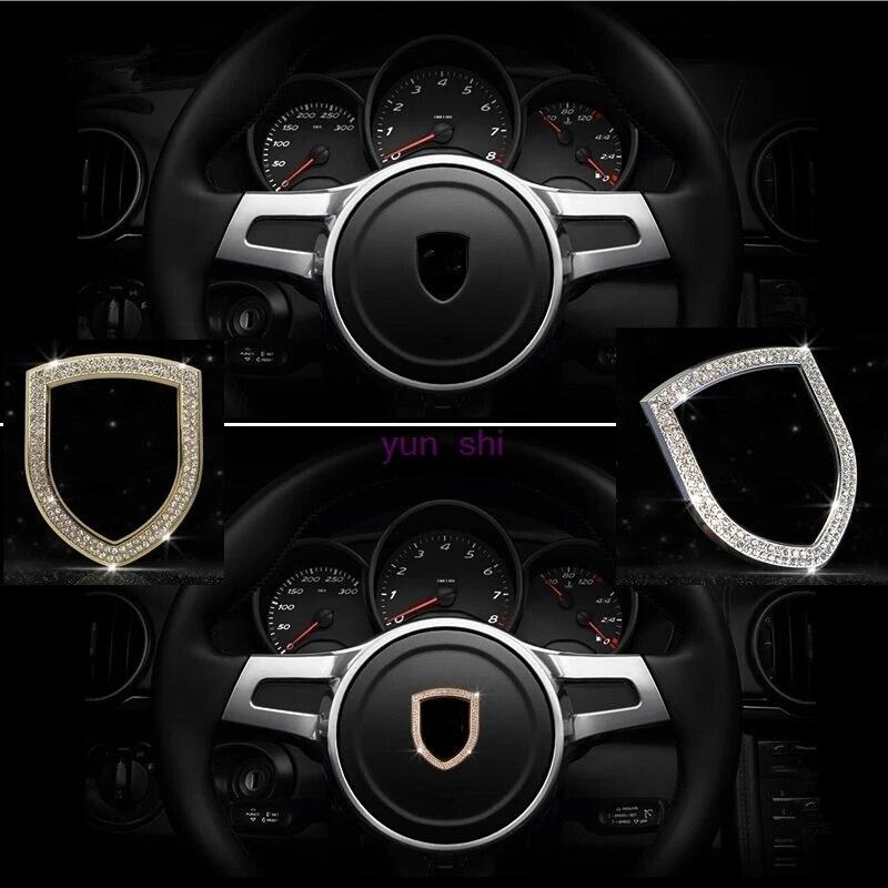 

Автомобильный руль, значок, декоративная рамка, наклейки, чехлы для Porsche 911 Macan Panamera Cayenne boxster и т. д., автомобильный Стайлинг