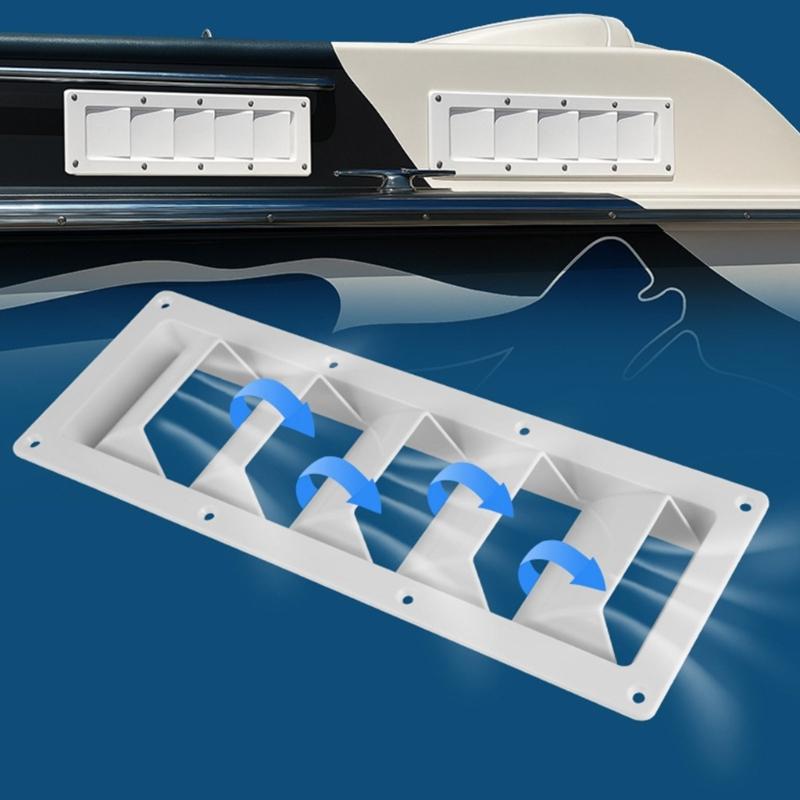 Universal Boat Ventilation System Cover Watertight Construction Ventilation Louver Case Plastic Vent Cover for Boats