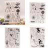 Tanzendes Mädchen Klarsichtstempel Vintage Silikonstempel für DIY Scrapbooking Kartengestaltung Prägedekoration Gummistempel Top-Angebot