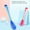 3 Pieces Baby Spoon Colorful Temperature Sensing Toddlers Color Changing Soup Spoons Heat Sensitive Non-Slip Learning