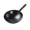 Nitrided Iron Non-Stick Rust-Proof Wok - Forged, No Coating, Round Bottom.