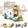 Colorful Super Mario Bros Dolls Luigi Peach Bowser Toad Building Blocks
