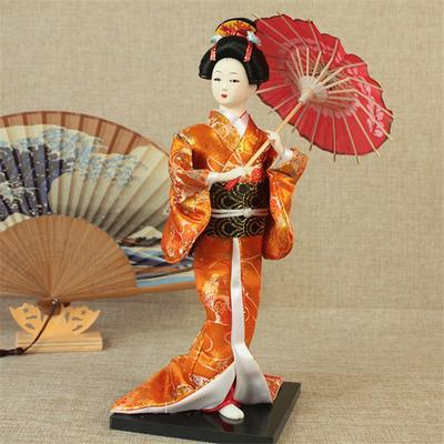 Dáma hedvábí muž Japonské řemeslo Kimono Panenka Sushi Bento doplňky Japonská loutka Ozdoby Gejša Dekorace restaurace 29-56