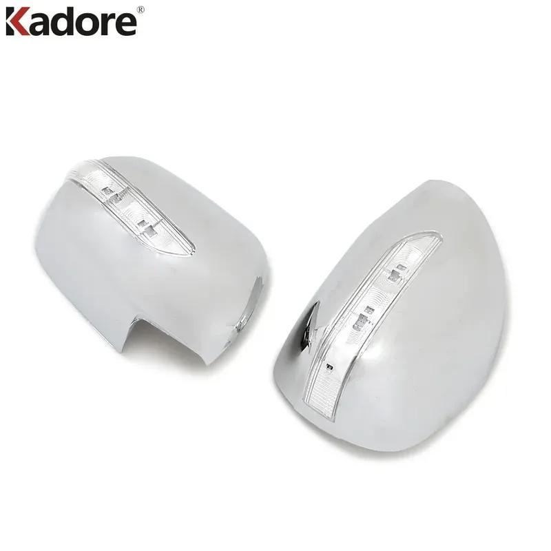 Rearview Mirror Cover Trim For Toyota Prado 2700 J 120 2003-2006 2007 2008 2009 Chrome Car Backup Side Mirror Cap Accessories