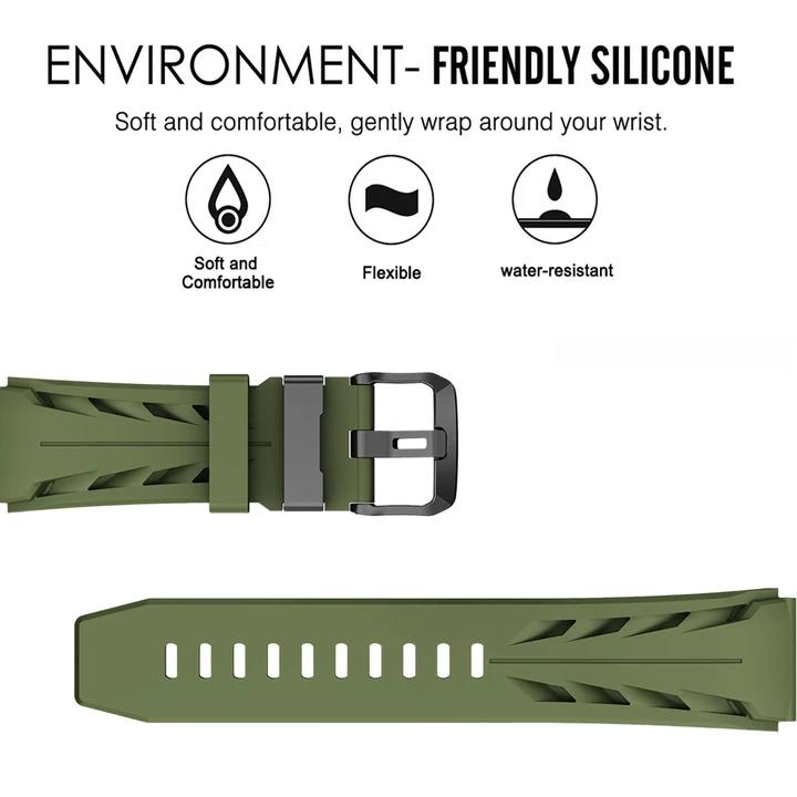 22mm Silicone Band for Huawei Watch Ultimate 2  Sports Watchband Compatibale with Huawei Watch GT6 Pro GT6 GT5 GT4 GT3 46mm