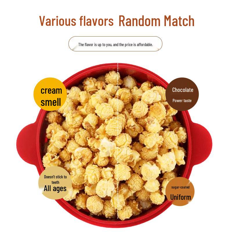 Ciotola Pieghevole in Silicone per Popcorn al Microonde con Manico – Resistente al Calore e Adatta al Fai da Te