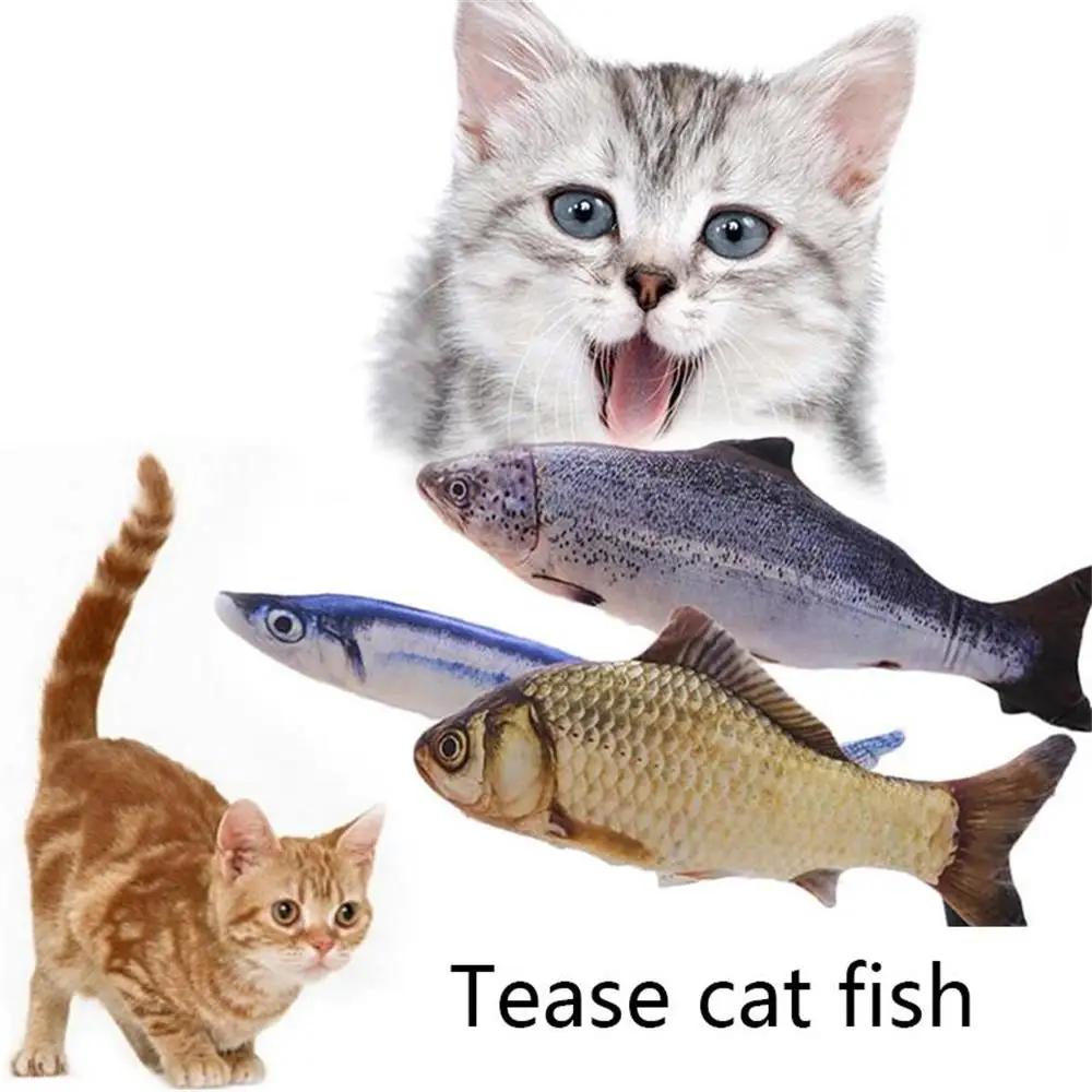 Playing Kitten Mint Stuffed  Pet Cat Toys Artificial Fish Catnip