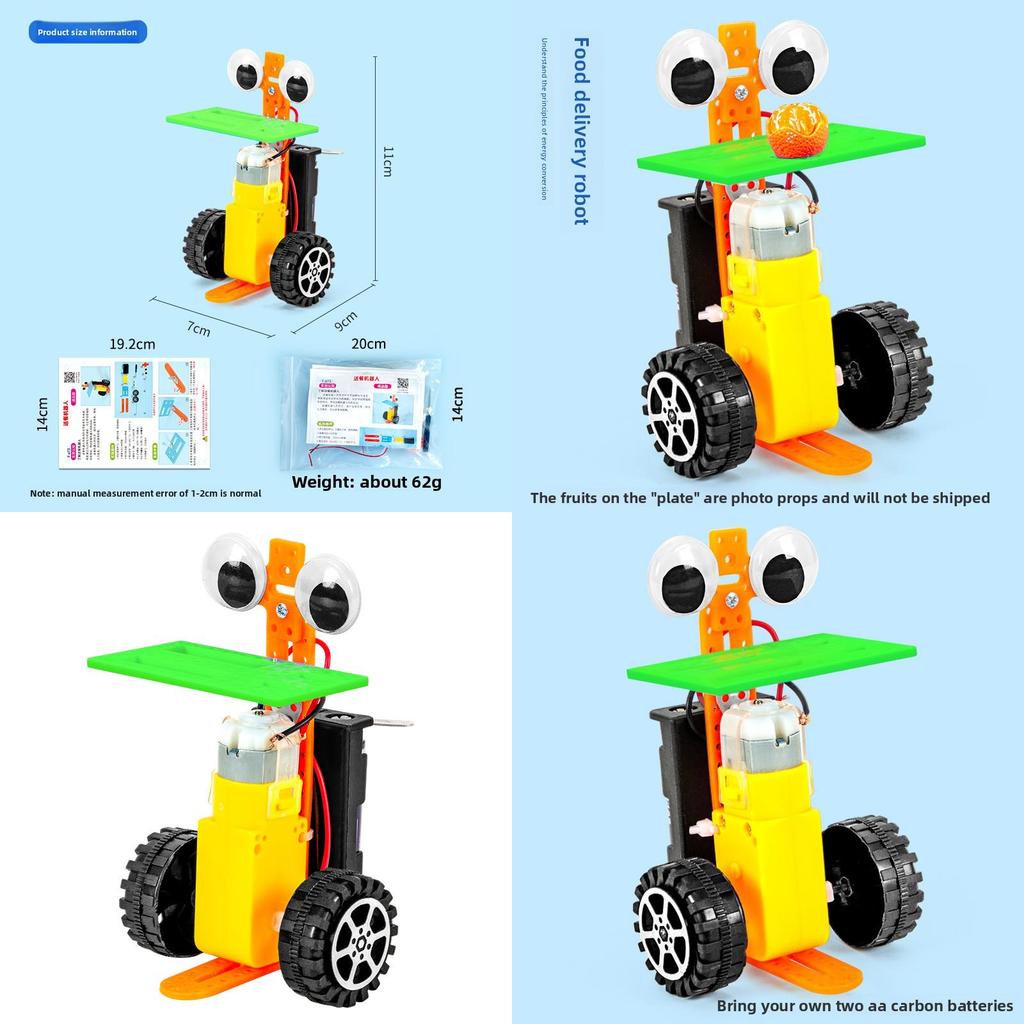 Science Experiment Diy Delivery Robot Kit With Electric Components For Childrens Stem Learning