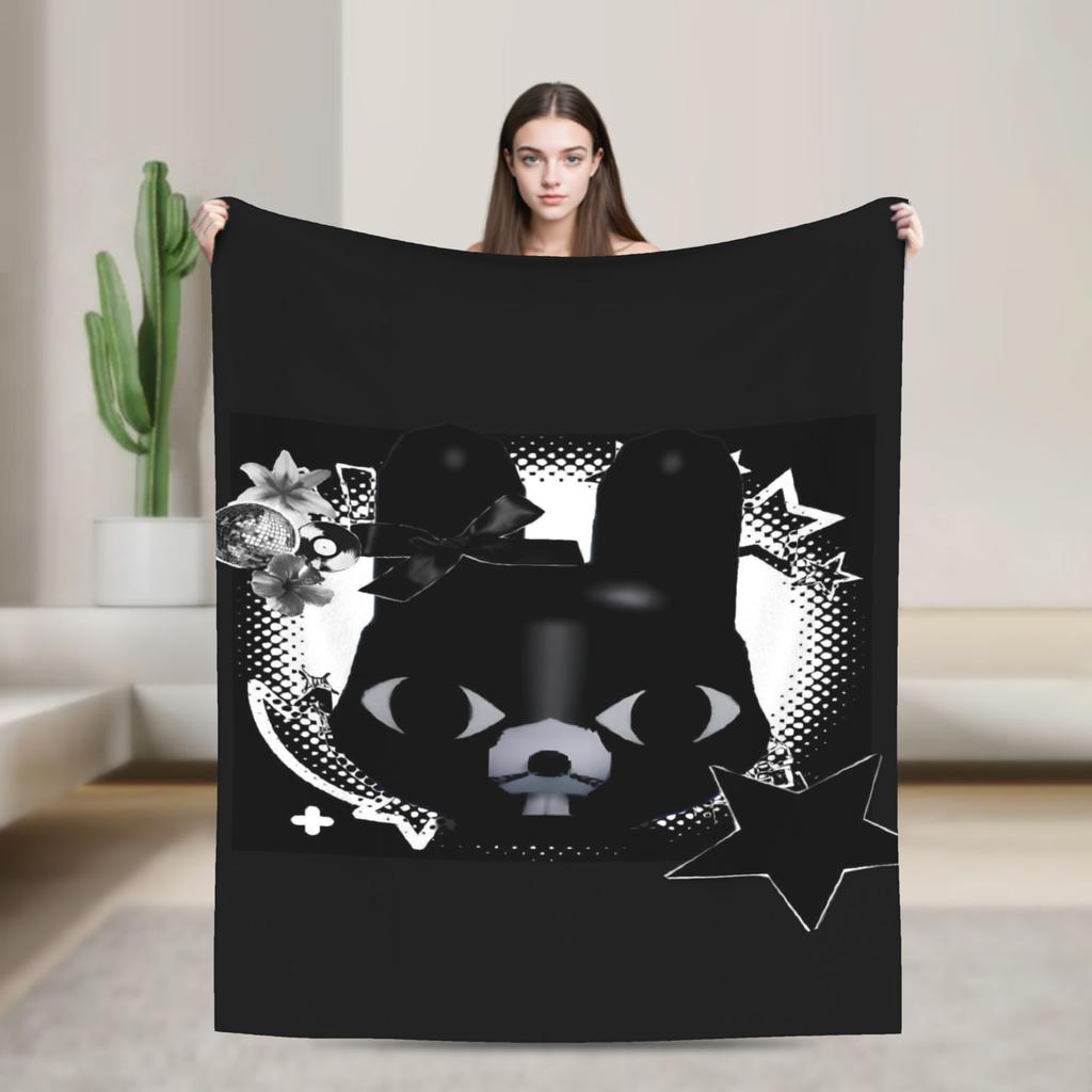 Animal Hospital Cat Dog Duo Manga Blankets Quality Soft Throw Blanket Winter Travel Couch Bed Novelty Bedspread