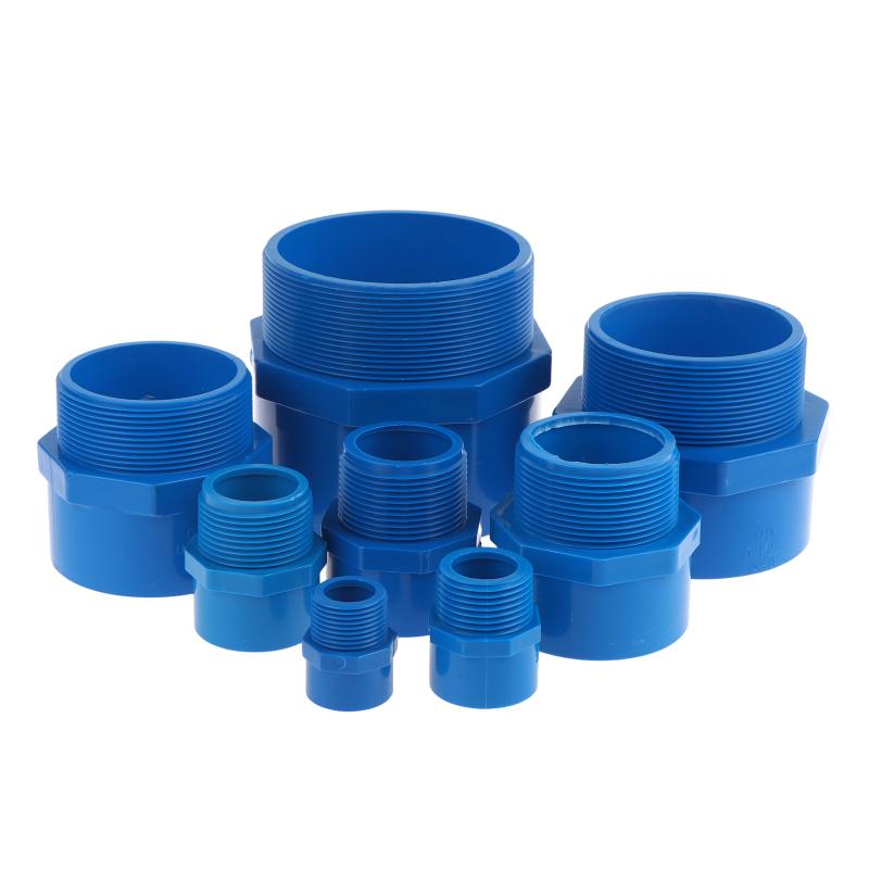 Kimlik 25-110Mm PVC Erkek Dişli Düz Konnektör Akvaryum Balık Tankı Besleme Suyu Bağlantı Parçası Bahçe Sulama Hortumu Su Borusu Adaptörü