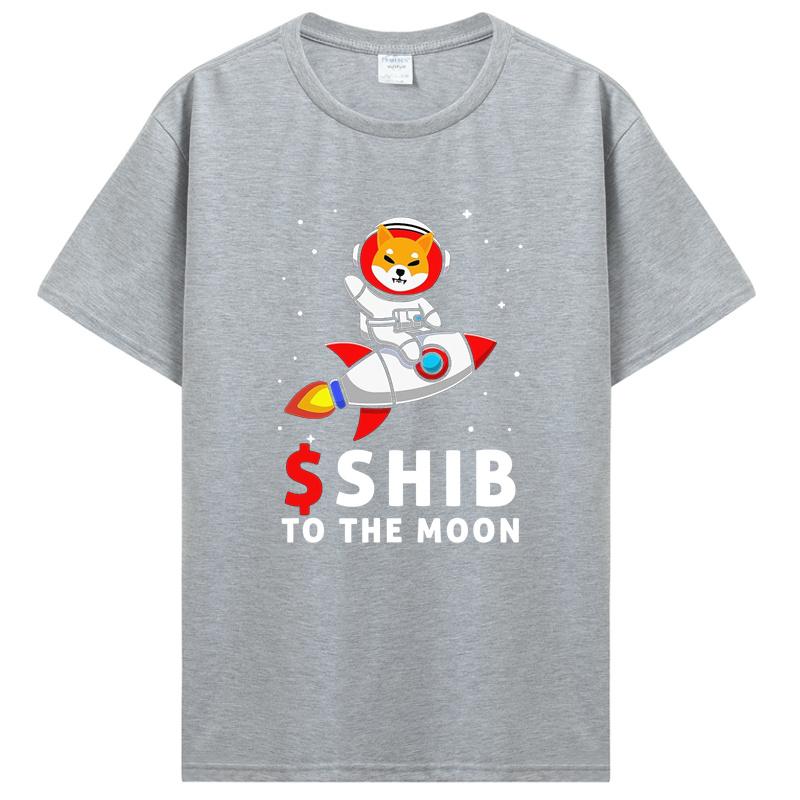 High Quality Unisex Shib Tshirt Shib To The Moon Shiba Inu Coin Shiba Token Shiba Crypto Pure Cotton Shirt Tees Harajuku Clothes