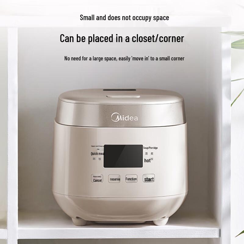 Midea 2L Mini Rice Cooker with Timer