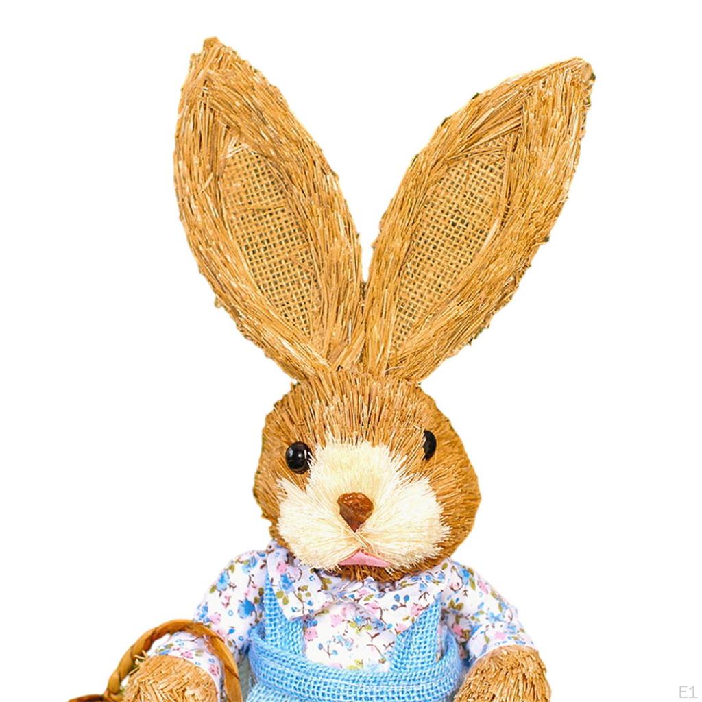 Bunny Figurine, DIY Material Package, Rabbit Statue, Parent Child Cute Easter Gift, Handmade Cartoon