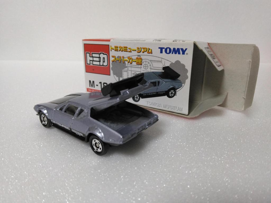 Tomica Museum M-18 DeTomaso Pantera GTS, Gray, Die-cast Minicar, Clear Case Included