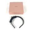 MIUMIU crystal Hair band head band Katyusha Satin Black