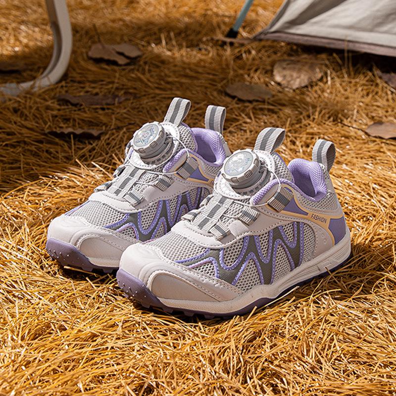 2025 Kids' Fall Sports Shoes: Boys' & Girls' Low-Top Non-Slip Running Shoes with Rotating Button - Fashionable & Versatile