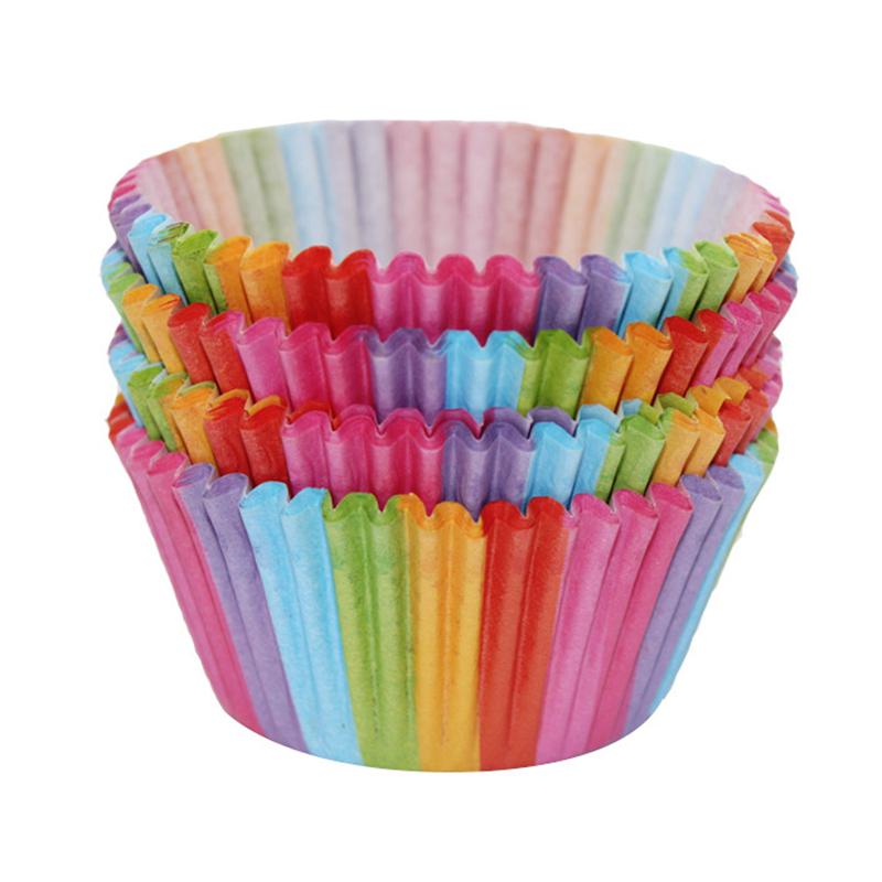 

100 шт./упак. бумажные стаканчики для кексов, кексов, коробки для тортов, подложки для кексов, кухонные принадлежности для выпечки, формы для тортов, маленькие коробки для кексов