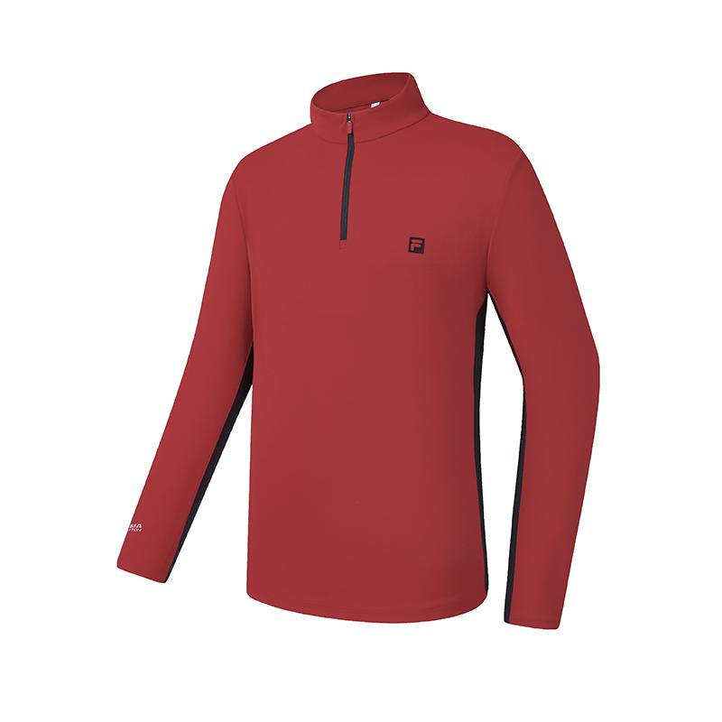 

FILA Explore Optima Functional T Simple Sports Outdoor Versatile Comfortable Breathable Long Sleeve T-Shirt Men tops Hot-Red A11M617217FRD M