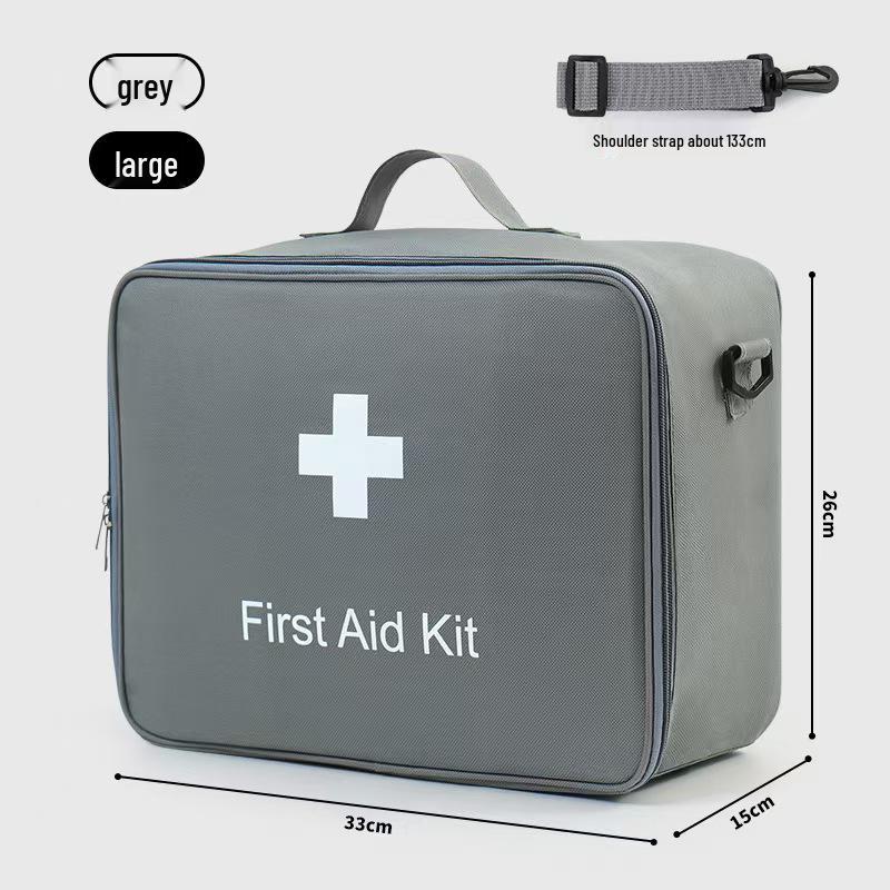 Large Capacity Portable First Aid and Medicine Storage Crossbody Bag