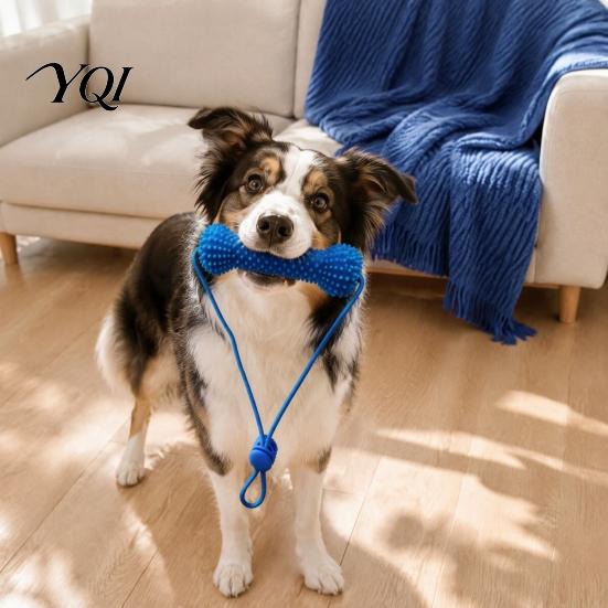 Canine Dental Prop Dog Tooth Brushing Helper, Pet Chewable Toy, Dual-Action Oral Hygiene Tool Care for Cleaning Teeth, Removing Tartar And Plaque,