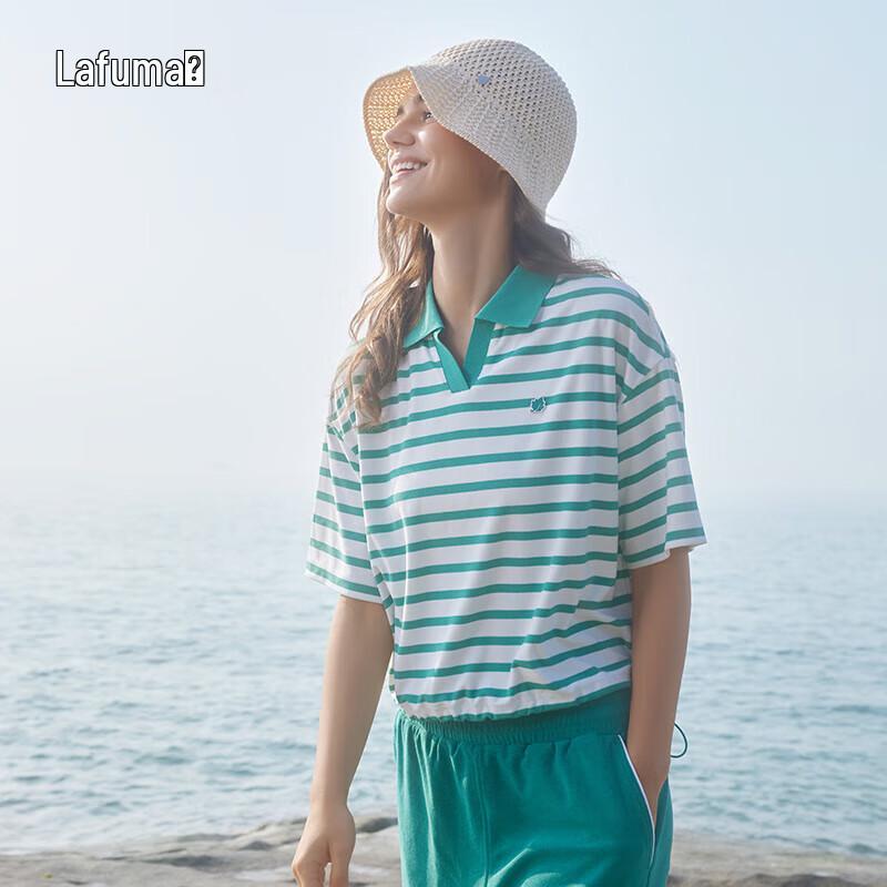Lafuma Women's 2025 Summer Striped Outdoor Polo T-Shirt