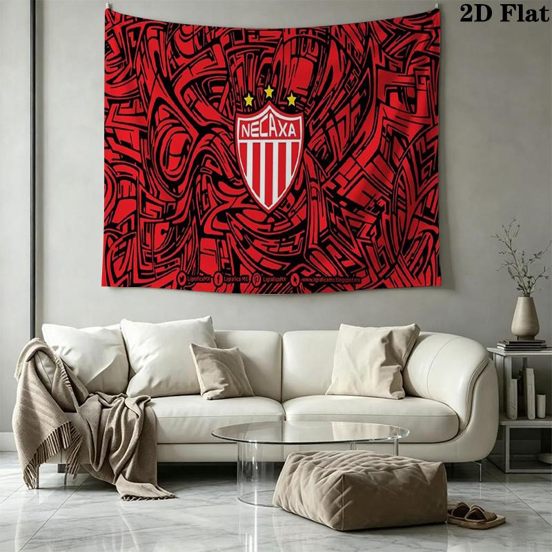 Necaxa Fc Wall Tapestry Aesthetic Wall Hanging Printed Fabric Blanket Decorative Tapestries for Bedroom Living Room Home Decor