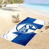 Asciugamano da Spiaggia Stampato FC Schalke 04, Asciugamano Grande Morbido ad Asciugatura Rapida per Spiaggia Campeggio Nuoto