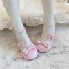 jk small leather shoes female sweet cute lolita shoes fairy small puff bow cute versatile lolita single shoes
